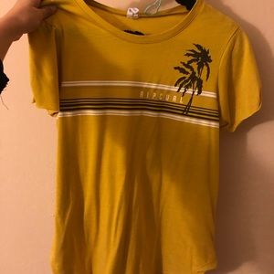 yellow rip curl shirt
